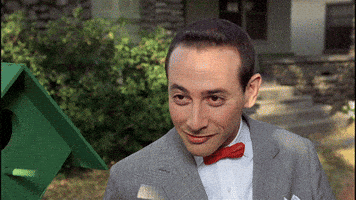 Pee Wee Herman Listening GIF