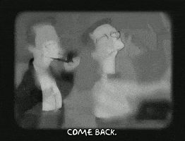 Scared Season 3 GIF by The Simpsons