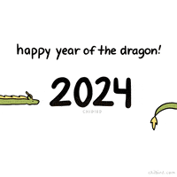 Chinese New Year Dragon GIF by Chibird