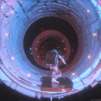 floating outer space GIF by kotutohum