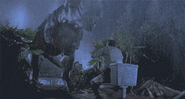 jurassic park toilet GIF by Supercompressor