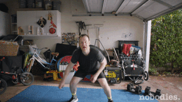 exercising tv land GIF by nobodies.