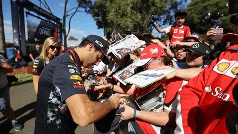 signing formula 1 GIF