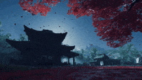 Maple Leaves Landscape GIF