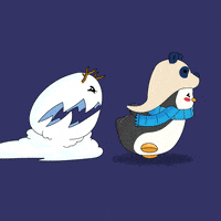 Halloween Running GIF by Pudgy Penguins
