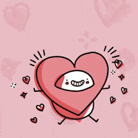 Valentines Day Love GIF by Eledraws (Eleonore Bem)
