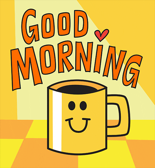 gif-Happy Good Morning GIF by joeyahlbum