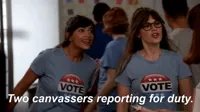 For the Many Bring Your Kid (and/or Friend!) to Canvass Day 👫