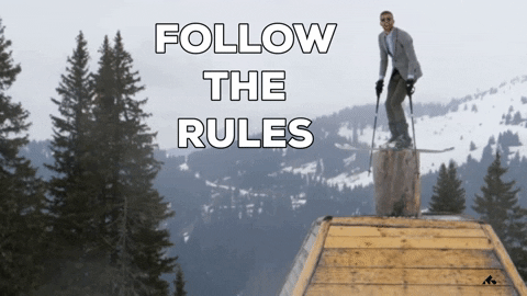 Follow The Rules Snow GIF by Snowminds by Snowminds