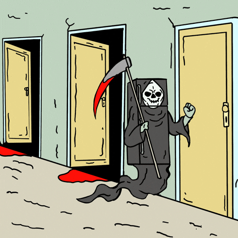 Grim Reaper Fridge GIF by Nexio by buildnexio