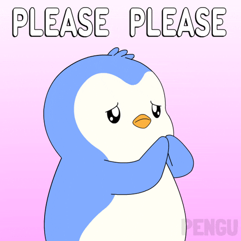 Begging Please Please GIF by Pudgy Penguins by pudgypenguins