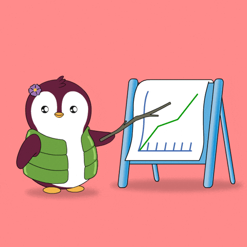Explain Pump It GIF by Pudgy Penguins by pudgypenguins