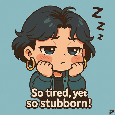 Giphy - Tired Late Night GIF by Persona