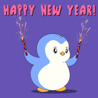 Happy New Year Celebration GIF by Pudgy Penguins