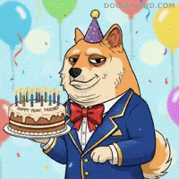 Celebrate Happy Birthday GIF by Doge Pound