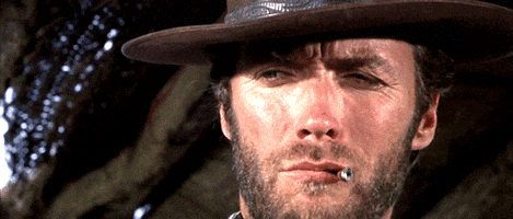 clint eastwood smoking GIF
