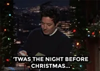 Merry Christmas Reading GIF by The Tonight Show Starring Jimmy Fallon