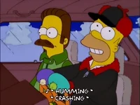 Driving Homer Simpson GIF