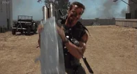 Arnold Schwarzenegger Explosion GIF