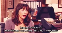 Exercising Rashida Jones GIF