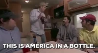 Drunk Sacha Baron Cohen GIF