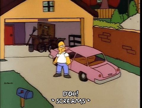 Scared Season 3 GIF by The Simpsons