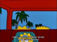 Bart Simpson Car GIF