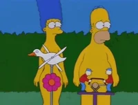 Naked Homer Simpson GIF