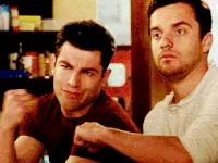 New Girl Fist Bump GIF
