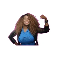 Power Strength Sticker by Kwanza Jones