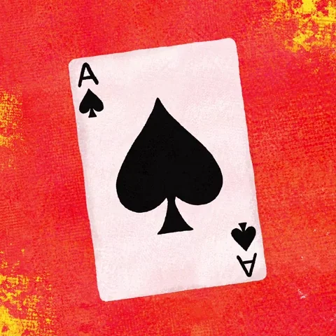 Ace Of Spades Poker GIF by Kev Lavery