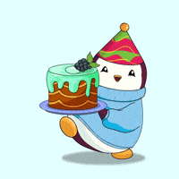 Celebrate Happy Birthday GIF by Pudgy Penguins