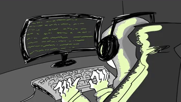Working Computer Science GIF by CC0 Studios