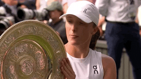 Iga Świątek GIF by Wimbledon