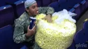 Movie Popcorn GIF via www.gifbay.com