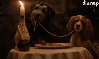 Lady And The Tramp Kiss GIF