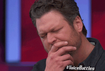 Giphy - blake shelton shrug GIF by The Voice