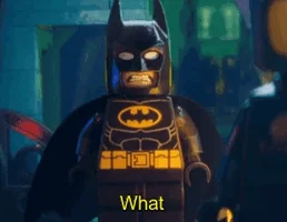 confused lego batman GIF