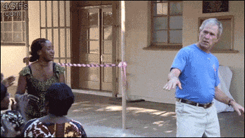george bush dancing GIF