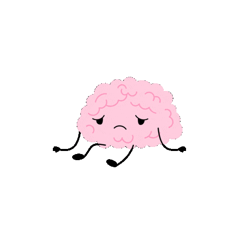 Sad Brain Sticker