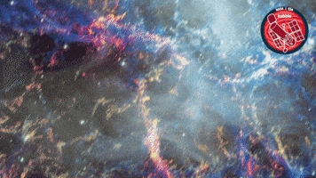 Crab Nebula Rainbow GIF by ESA/Hubble Space Telescope