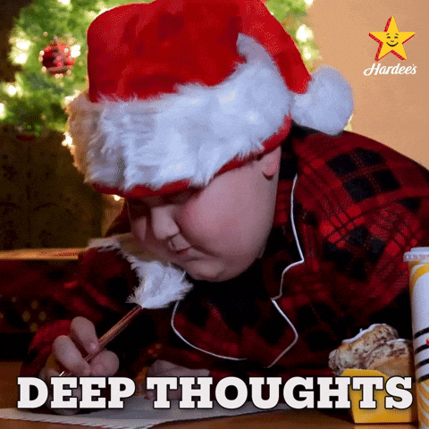 Deep Thoughts Thinking GIF by Hardee's