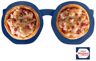 Hungry Pizza Sticker by Original Wagner