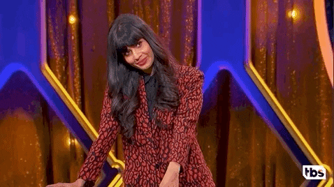 Tbs Jameela Jamil GIF by The Misery Index - Find & Share on GIPHY