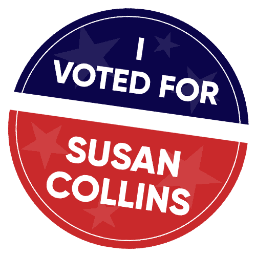 Maine Sticker by Susan Collins