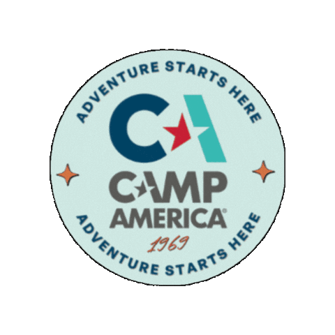 Work Abroad Summer Camp Sticker by Camp America