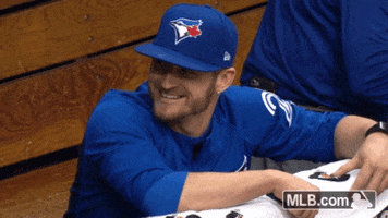 Toronto Blue Jays Laughing GIF by MLB