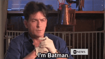 Charlie Sheen Batman GIF