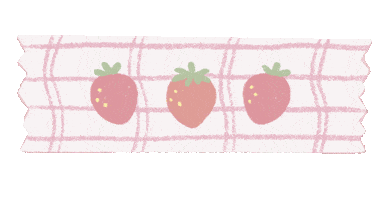 Tape Strawberry Sticker