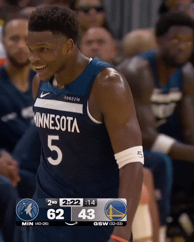 Happy Nba GIF by Minnesota Timberwolves